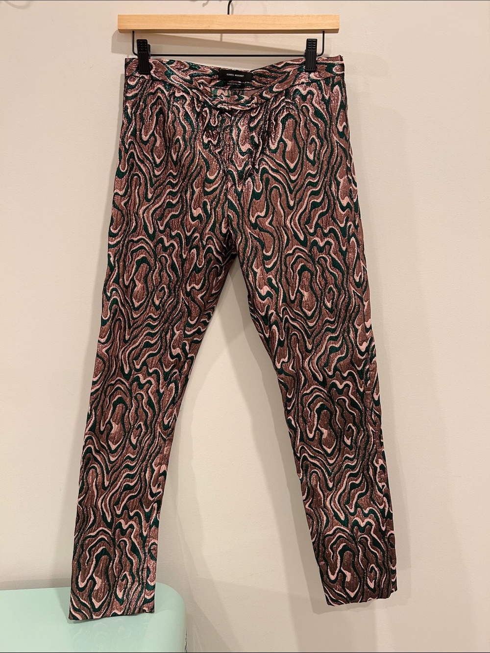 Isabel Marant Jacquard Metallic Pant Sz 6